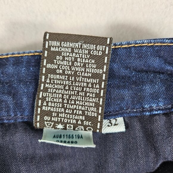 7 For All Mankind Jeans Womens 32 Blue Denim Kimmie Crop Mid-Rise - Picture 12 of 13